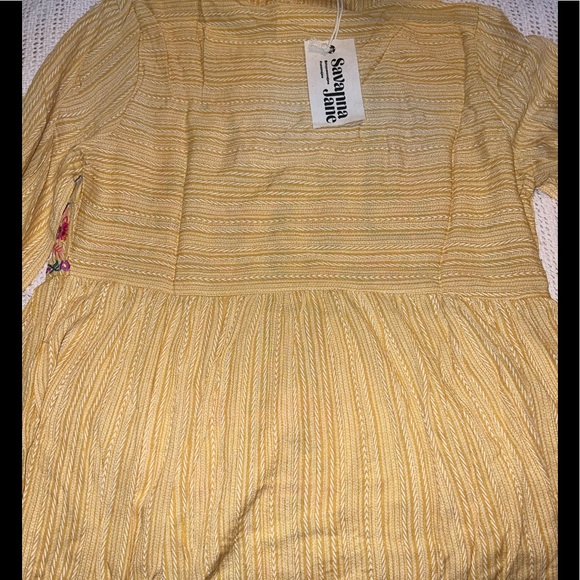 NWT SAVANNA JANE lANDREE BY UNIT Floral Embroidered V Neck Flowy Blouse - Picture 11 of 12